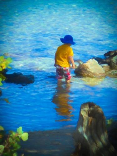 Blue Boy at the Shoreline