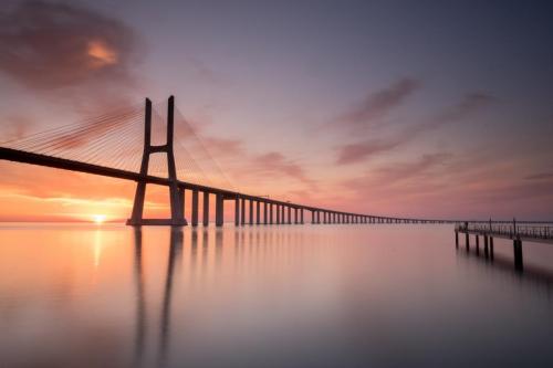 Vasco de Gama Bridge Lisbon Portugal