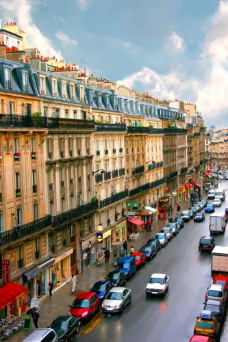 Busy Boulevard, Paris, France